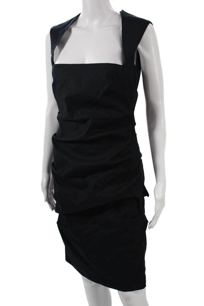 Nicole Miller Women Sheath Bodycon Black Dress Size S