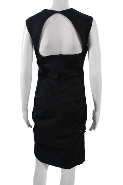 Nicole Miller Women Sheath Bodycon Black Dress Size S
