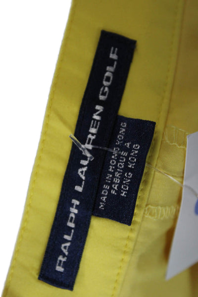 Ralph Lauren Golf Women Yellow Cotton Straight Pencil Skort Short Size 4