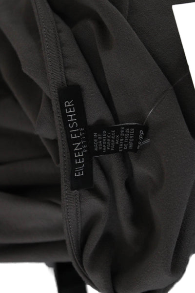 Eileen Fisher Womens Shift Tank Silk Dress Gray Size PS