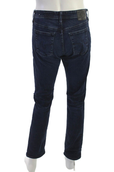 AG Adriano Goldschmied Mens Dark Blue Straight Jeans Size 31