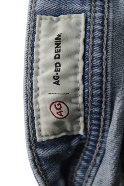 AG Adriano Goldschmied Mens Light Blue Straight Jeans Size 31