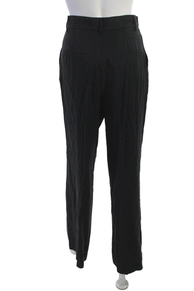 Zara Womens Dress Pants Black Modal Polyester Size S