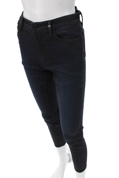 J Brand Womens Ankle Skinny Jeans Dark Blue Mid Rise Size 27