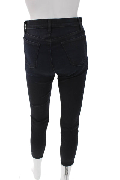 J Brand Womens Ankle Skinny Jeans Dark Blue Mid Rise Size 27