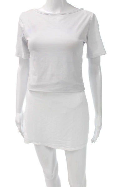 Tail Womens Mini Skort White Polyester Spandex Solid Size XS