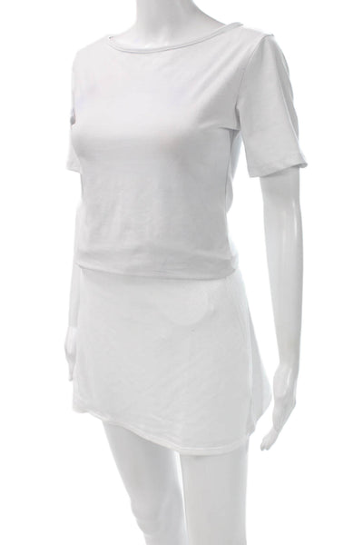 Tail Womens Mini Skort White Polyester Spandex Solid Size XS