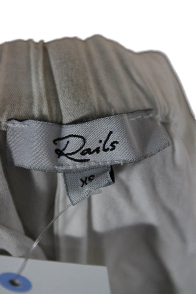 Rails Womens Beige Rayon Drawstring Sweat Shorts Beach Spring Size XS
