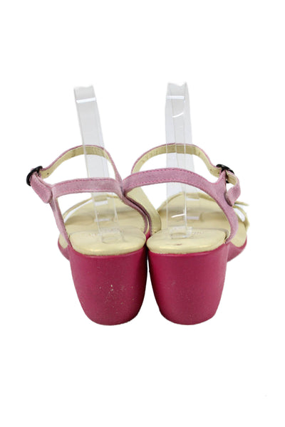 Camper Womens Ankle Strap Sandals Heels Pink Size 10