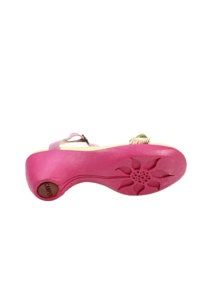 Camper Womens Ankle Strap Sandals Heels Pink Size 10