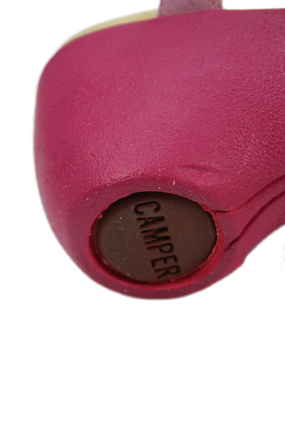 Camper Womens Ankle Strap Sandals Heels Pink Size 10