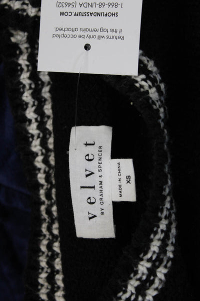 Velvet by Graham & Spencer Women Black Pullover Sweater Size XS