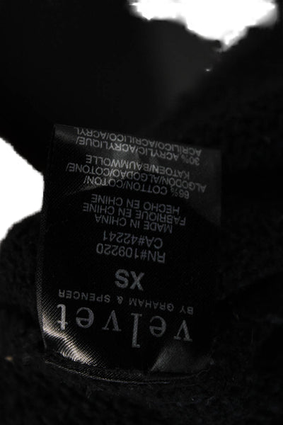 Velvet by Graham & Spencer Women Black Pullover Sweater Size XS