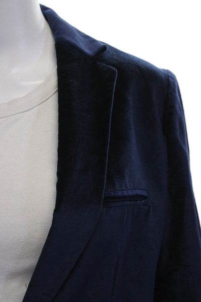 Rag & Bone Womens Dark Blue Collared Blazer Long Sleeve Size 00