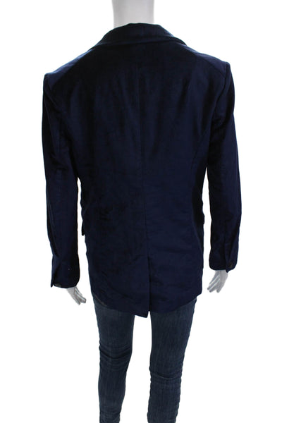 Rag & Bone Womens Dark Blue Collared Blazer Long Sleeve Size 00