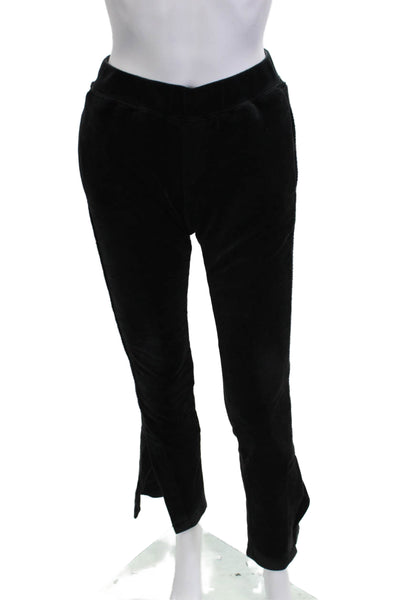 Pam & Gela Womens Black Sweatpants 96% Polyester 4% Spandex Size PP
