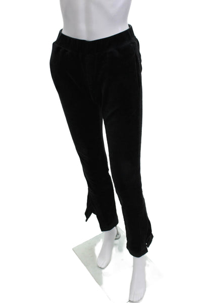Pam & Gela Womens Black Sweatpants 96% Polyester 4% Spandex Size PP
