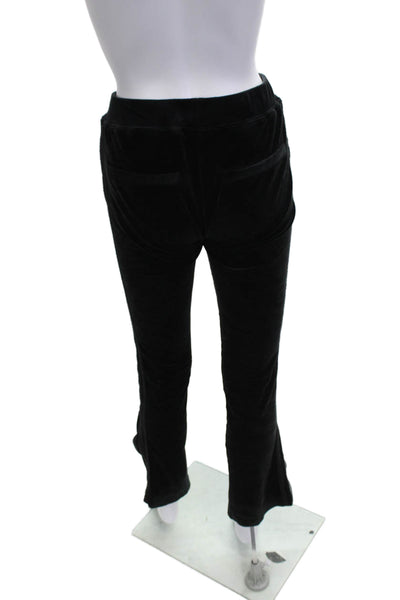 Pam & Gela Womens Black Sweatpants 96% Polyester 4% Spandex Size PP