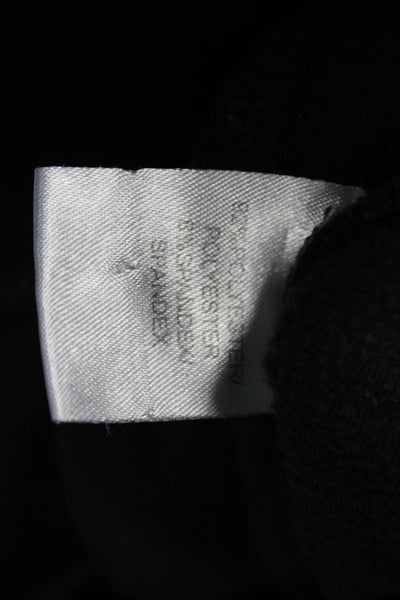Pam & Gela Womens Black Sweatpants 96% Polyester 4% Spandex Size PP