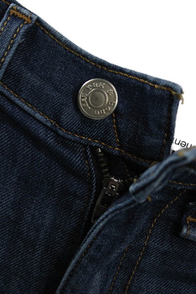 Rag & Bone Womens Ankle Skinny Dark Blue Mid Rise Jeans Size 24