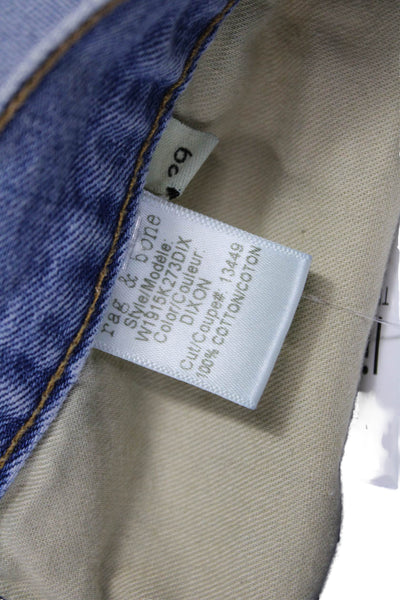 Rag & Bone Womens Light Blue Cotton Solid Button Shorts Grunge Size 29