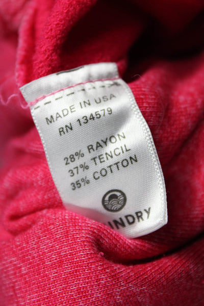 Sundry Womens Jogger Sweatpants Pink Drawstring Rayon Tencel Cotton Size 1