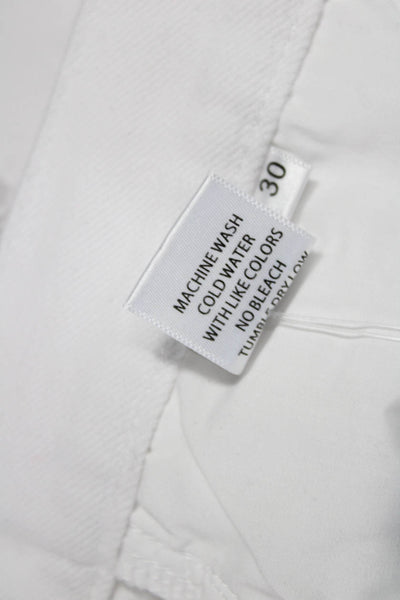 Pistola Womens White Beach Solid Cotton Rayon Shorts Size 30