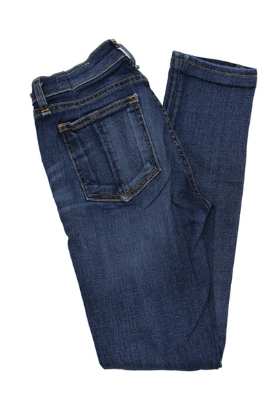 Rag & Bone Womens Skinny Dark Blue Mid Rise Jeans Size 24