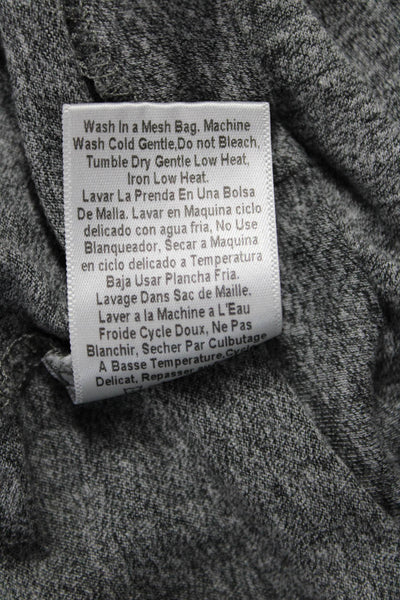 Current/Elliott Women Basic V-Neck Gray Short Sleeve T-Shirt Size 3