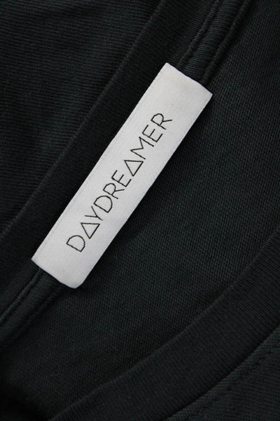 Daydreamer Women Black Cotton Jersey Graphic Short Sleeve Crew Neck Size S