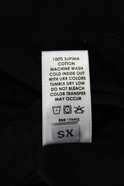 Cotton Citizen Women Black Basic Crew Neck Short Sleeve T-Shirt Size XS