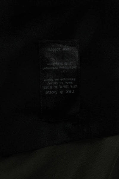 Rag & Bone Womens Green Collared Tunic Button-Up Polyester Long Sleeve Size L