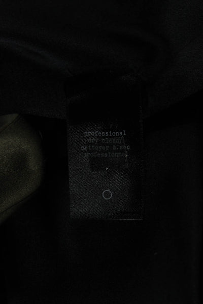 Rag & Bone Womens Green Collared Tunic Button-Up Polyester Long Sleeve Size L