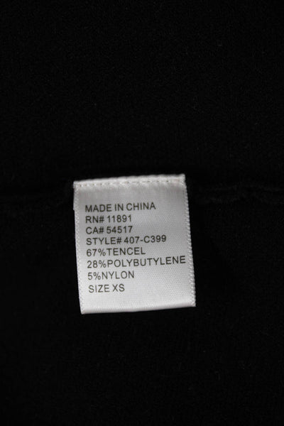 Bailey 44 Women Black Crew Neck Pullover Sweater Long Sleeve Size XS