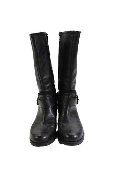 Naturalizer Womens Leather Balada Ankle Boots Black Size 8 Medium