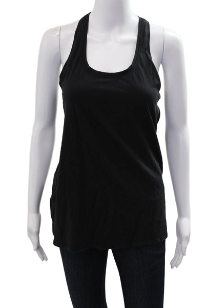 Lululemon Women Basic Sleeveless Tank Black Polyester Size 4