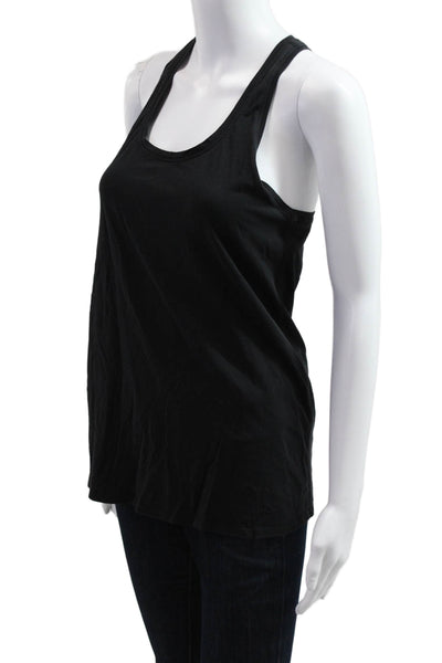 Lululemon Women Basic Sleeveless Tank Black Polyester Size 4