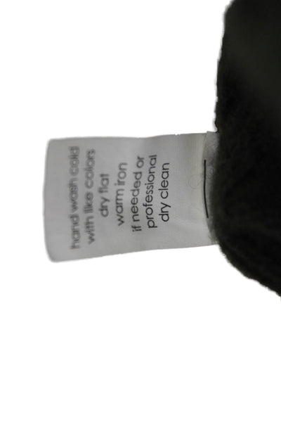 27 Miles Women Pullover Cashmere Sweater Green Crewneck Long Sleeve Army Size S