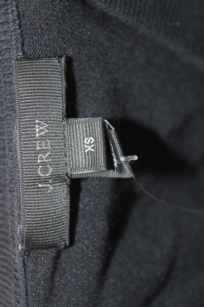 J Crew Unisex Cardigan Black Crew Neck Button Long Sleeve Size XS