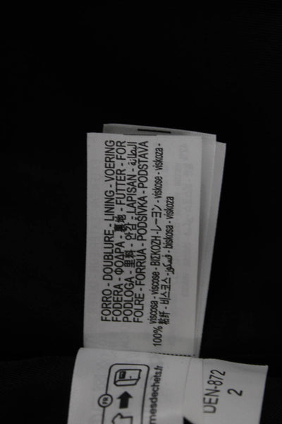 Zara Women Kimono Black V-Neck Tie Closure 100% Viscose Short Sleeve Size S