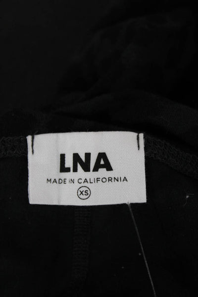 LNA Womens Black Leopard Biker Shorts Size XS