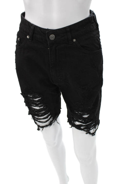 Ser.O.Ya Women Bermuda Shorts Black 100% Organic Cotton Size 24