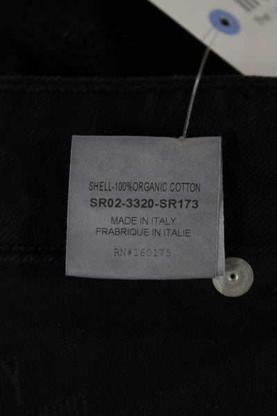 Ser.O.Ya Women Bermuda Shorts Black 100% Organic Cotton Size 24