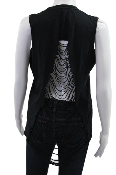 Everlane Womens Basic Tank Black Supima Cotton Crewneck Size L