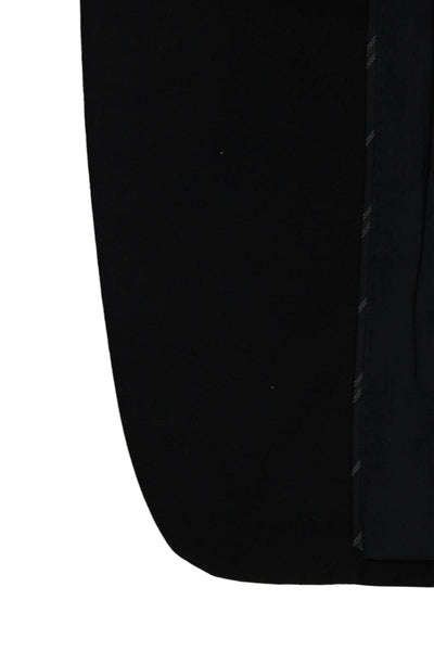 John Varvatos Star USA Men Black Wool Blazer Button Collared Size 44
