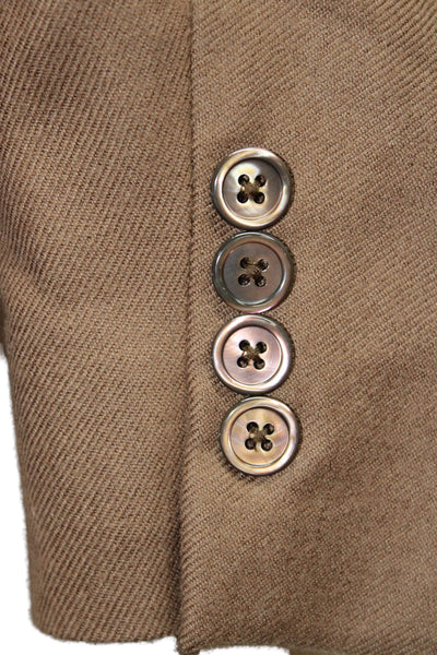 Napoli Di Nordstrom Mens Cashmere Brown Suit Jacket Button Classic Size 48