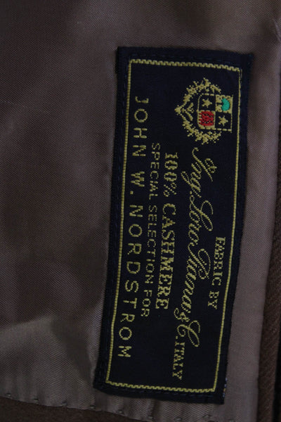 Napoli Di Nordstrom Mens Cashmere Brown Suit Jacket Button Classic Size 48