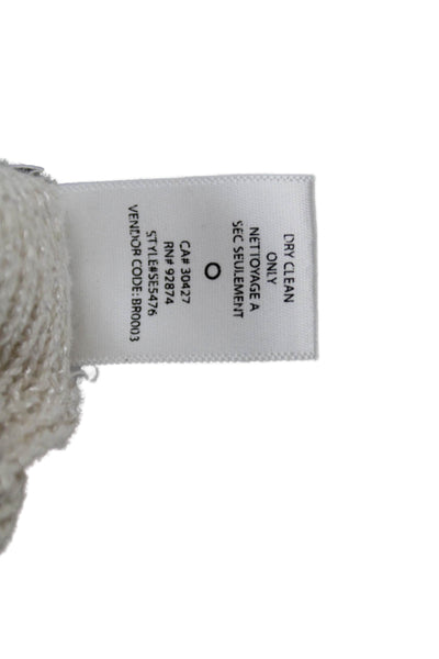 Splendid Women Beige Pullover Sweater Long Sleeve Round Neck Linen Blend Size S