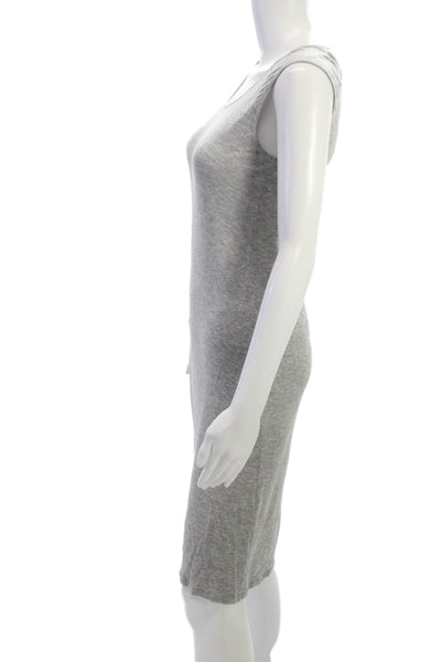 Michael Stars Womens Sheath Tank Dress Gray Sleeveless Long Size XS