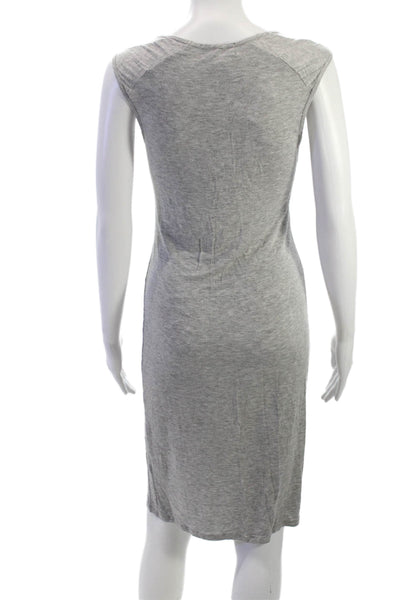Michael Stars Womens Sheath Tank Dress Gray Sleeveless Long Size XS
